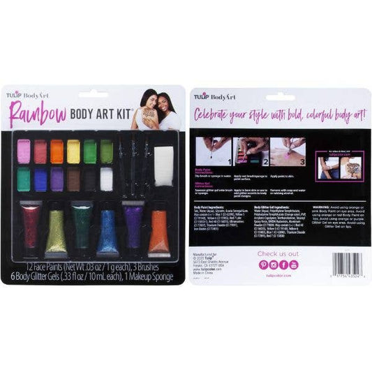 Tulip Craft Kits - 22PC Rainbow Body Paint Kit