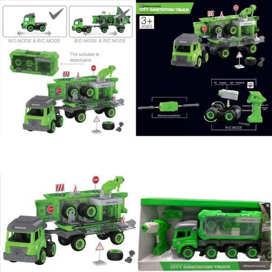 LARGE Collect Happiness - 15" Sanitation Truck Toy Set